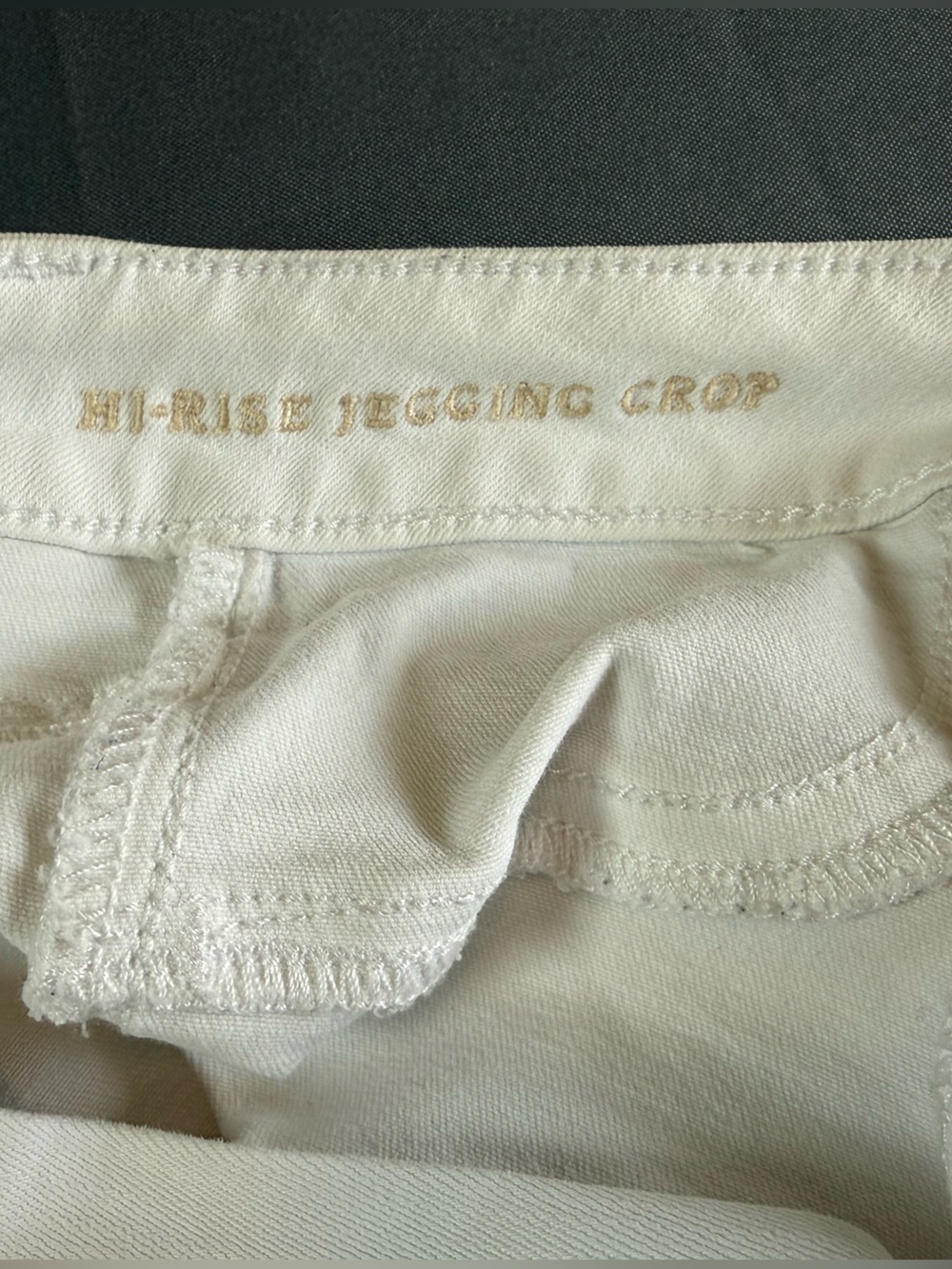 American Eagle White Distressed Jegging Crop Jeans Women’s Size 6 Stretch Raw - Picture 8 of 12